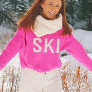 Pink Ski Sweater